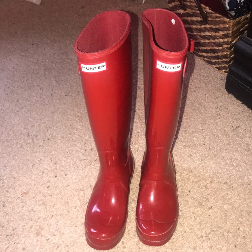 Red Hunter Rain Boots